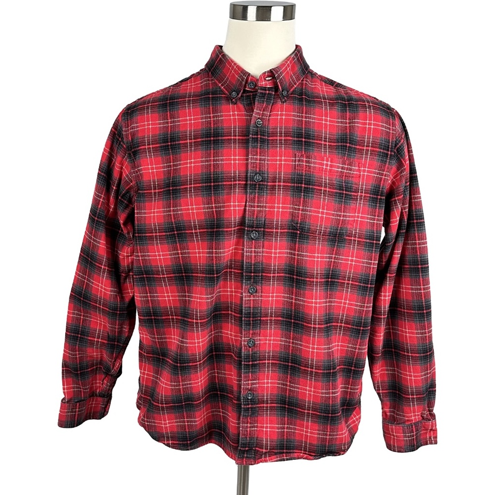 Eddie Bauer Heavy Flannel Shirt (XL)